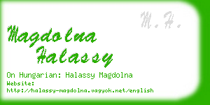 magdolna halassy business card